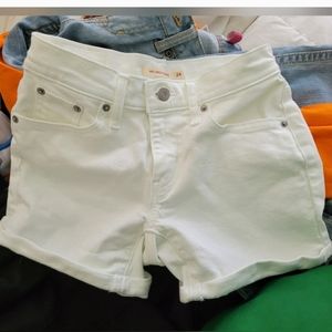 Mid Length Levi Shorts